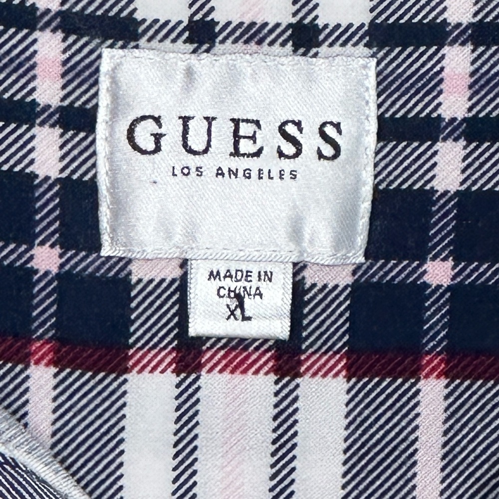 Guess Men’s Aquarelle Corrosion Tie Dye Shirt Regular Fit Sz XL - Picture 5 of 8